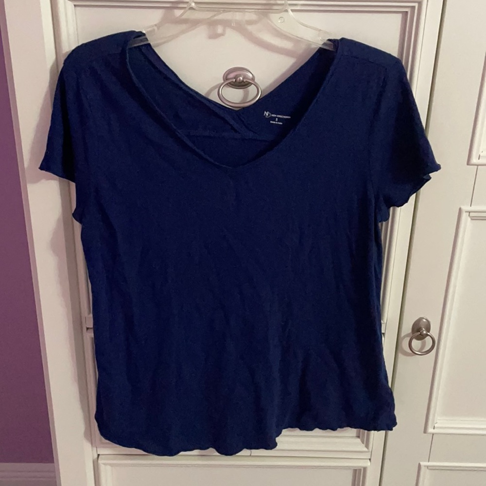 New direction navy top